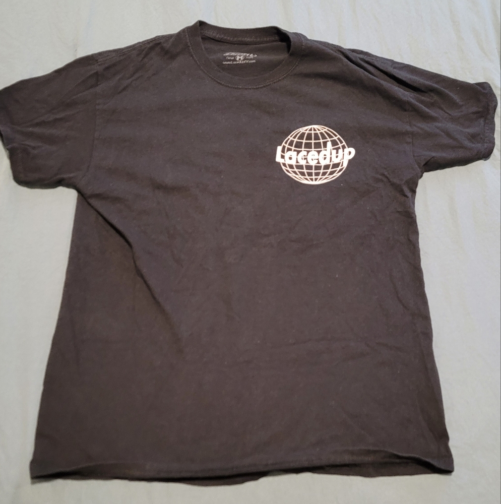Men's Black LacedUp Graphic Tee